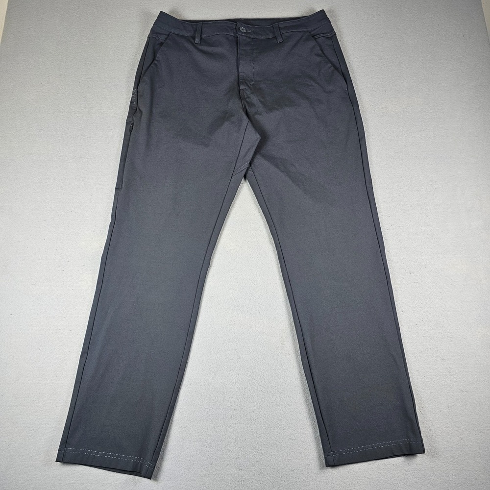 BYLT Everyday Pant 2.0 Pants Mens 36x30 Charcoal Gray Stretch Performance Chino